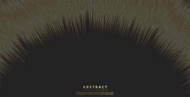 Soyut altın arkaplan. Altın çizgi dalgası. Lüks bir şekilde. Vektör illüstrasyonu.