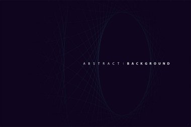 Soyut mavi arkaplan. Modern konsept tasarımlı daire çizgisi. Vektör çizimi. Pankart satışı, duvar kağıdı ve broşür için kullanılır.