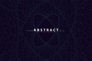 Soyut mavi arkaplan. Modern konsept tasarımlı daire çizgisi. Vektör çizimi. Pankart satışı, duvar kağıdı ve broşür için kullanılır.