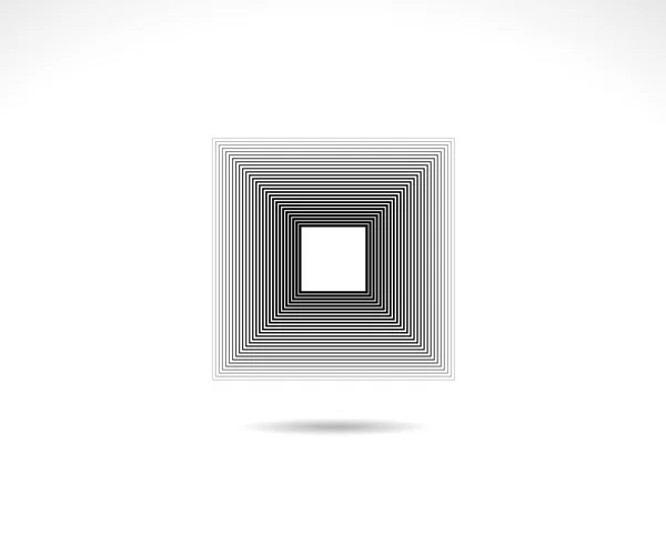 Геометричний Логотип Square Інсульт Квадратної Рамки Піктограма Лінії Знак Символ — стоковий вектор