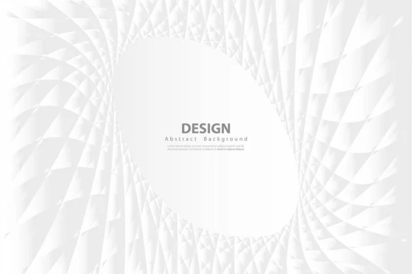 Circle White Gray Color Abstract Geometric Background Tech Design Vector — Stok Vektör