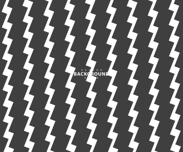 Wave Zigzag Lines Pattern Black Wavy Line White Background Texture — Vettoriale Stock