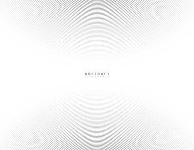 Soyut çember çizgisi arkaplanı. Yuvarlak desen. Ses dalgası için daire çiz. Vektör - İllüstrasyon