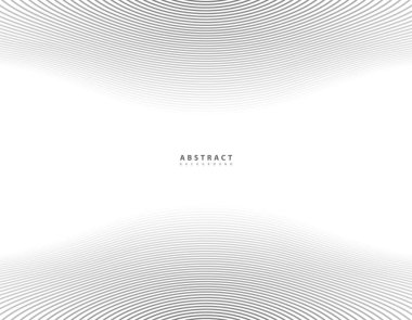 Soyut çember çizgisi arkaplanı. Yuvarlak desen. Ses dalgası için daire çiz. Vektör - İllüstrasyon