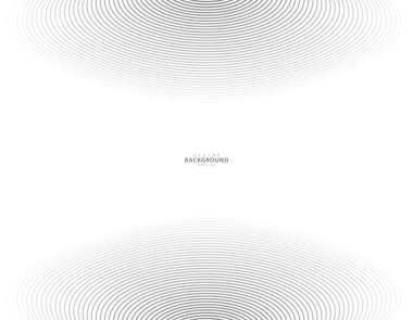 Soyut çember çizgisi arkaplanı. Yuvarlak desen. Ses dalgası için daire çiz. Vektör - İllüstrasyon