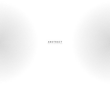 Soyut çember çizgisi arkaplanı. Yuvarlak desen. Ses dalgası için daire çiz. Vektör - İllüstrasyon