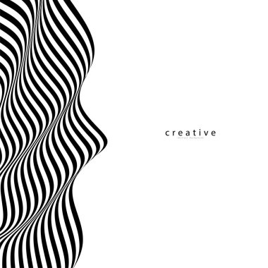 Soyut dalgalı çizgiler, kusursuz desen. Geometrik dalga dokusu. Çizgi Düzeni. Fikirleriniz için tasarım, duvar kağıdı, kumaş, arkaplan, baskı