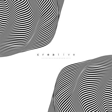 Soyut arkaplan, fikirlerin için vektör şablonu, tek renkli çizgi dokusu. İş tasarımınız için yepyeni bir tarz, fikirleriniz için vektör şablonu