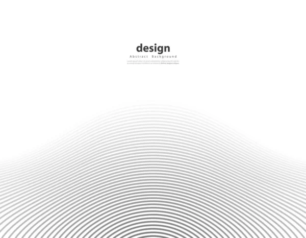 抽象的な円の線の背景 音の波のサークル ベクター イラスト — ストックベクタ