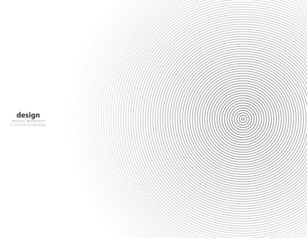 Abstrakte Kreislinie Hintergrund Rundes Muster Kreis Für Schallwelle Vektor Illustration — Stockvektor