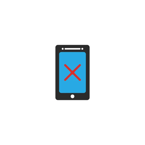 Cell Phone Sign Icon Talking Calling Cell Phone Prohibition — Stockový vektor