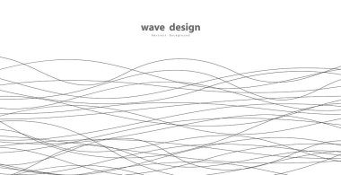 El çizgileri. Soyut desen dalgası basit, pürüzsüz desen, web tasarımı, tebrik kartı, tekstil, teknoloji arka planı, Eps 10 vektör illüstrasyonu