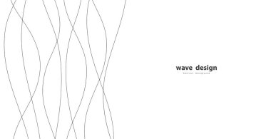 El çizgileri. Soyut desen dalgası basit, pürüzsüz desen, web tasarımı, tebrik kartı, tekstil, teknoloji arka planı, Eps 10 vektör illüstrasyonu