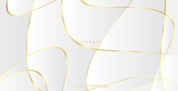 Abstract Background Gold Waves Luxury Paper Cut Background Golden Pattern — 스톡 벡터
