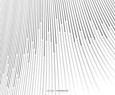 Soyut arkaplan, fikirleriniz için vektör şablonu, monokromatik çizgi dokusu, dalgalı çizgi dokusu