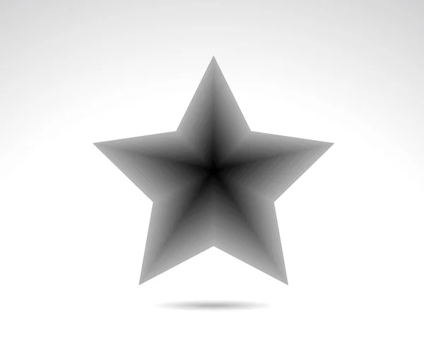 Csillag Logó Csillaggal Bélelt Ikon Jel Szimbólum Lapos Design Gomb — Stock Vector