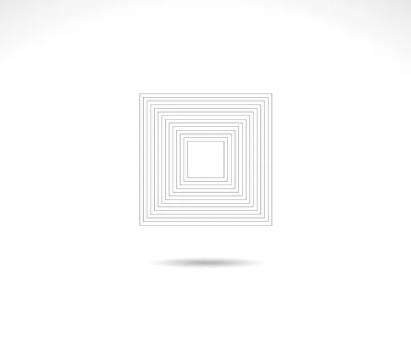 Square Logo Stroke Square Frame Icon Sign Symbol Flat Design — 图库矢量图片