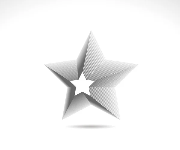 Star Logo Star Lined Icon Sign Symbol Flat Design Button — Archivo Imágenes Vectoriales