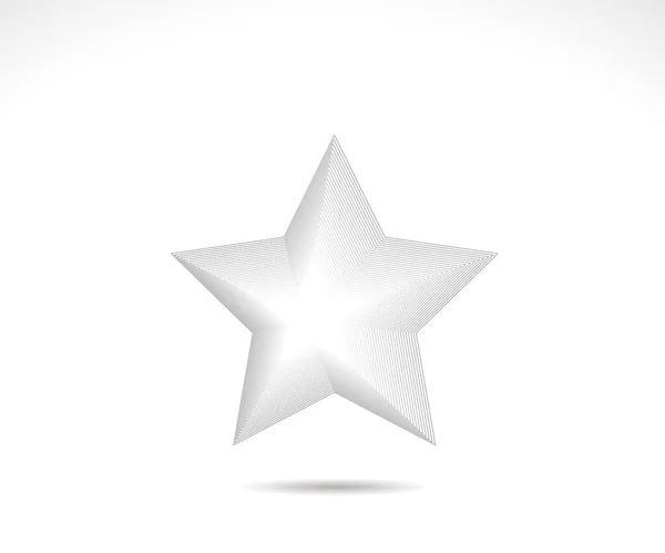 Star Logo Star Lined Icon Sign Symbol Flat Design Button — Archivo Imágenes Vectoriales