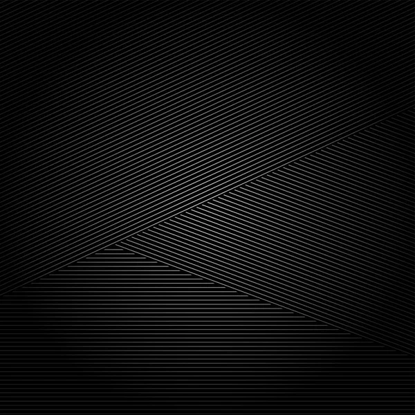 斜めの線で黒の背景を抽象化 縞模様 ベクトルイラスト — ストックベクタ