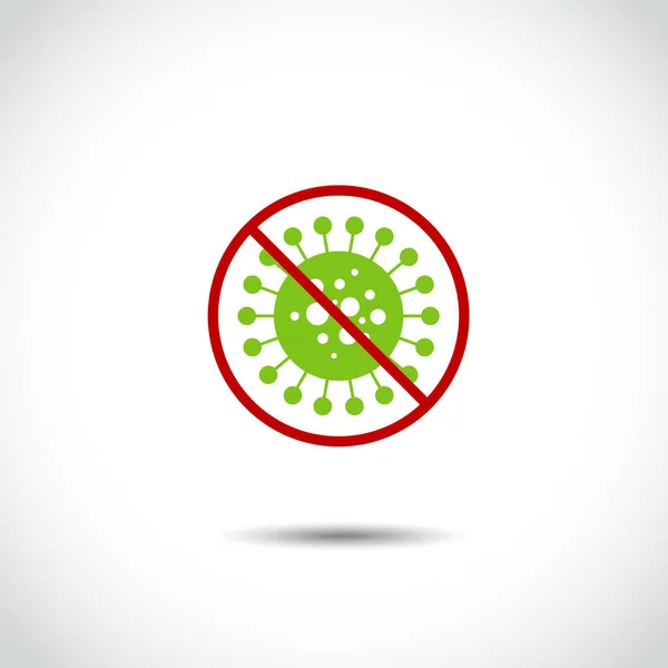Virussymbol Illustration Vektor Zeichen Symbol Covid Virus Oder Corona Virenkonzept — Stockvektor