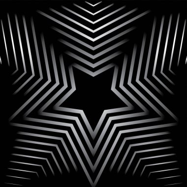 Yıldız çizgisi deseni. Geometrik Yıldız Arkaplanı. Soyut yıldız dokusu. Vektör soyut grafik tasarımı. Yeni yıl Noel şablonu.