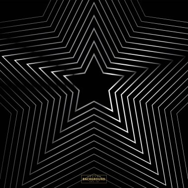 Yıldız çizgisi deseni. Geometrik Yıldız Arkaplanı. Soyut yıldız dokusu. Vektör soyut grafik tasarımı. Yeni yıl Noel şablonu.