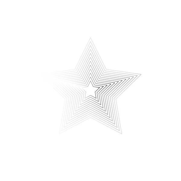 Stjärnlogotyp Stjärnfodrad Ikon Skylt Symbol Platt Design Knapp Webben Vektor — Stock vektor