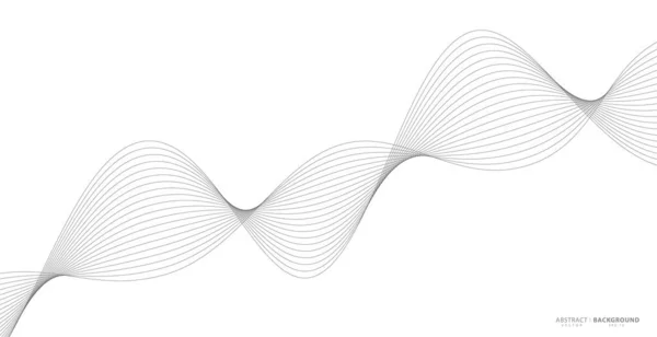 Αφηρημένες Κυματιστές Ρίγες Λευκό Φόντο Απομονωμένες Κυματική Γραμμή Τέχνης Curved — Διανυσματικό Αρχείο