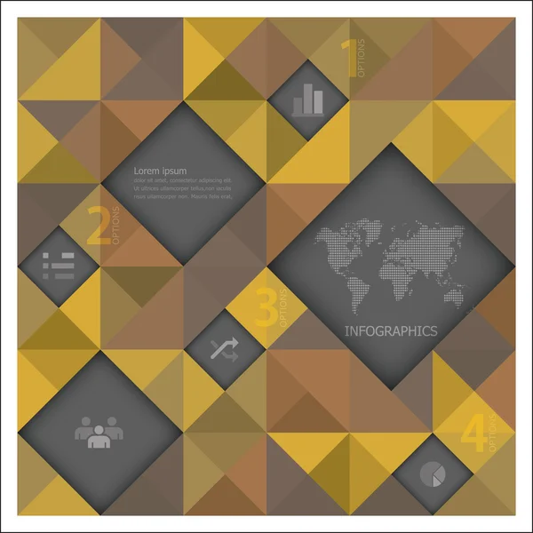 Abstrakte Banner und Hintergrund-Infografik-Design-Vorlage — Stockvektor