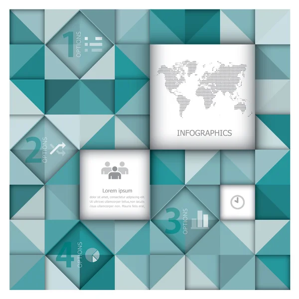 Abstrakte Banner und Hintergrund-Infografik-Design-Vorlage — Stockvektor