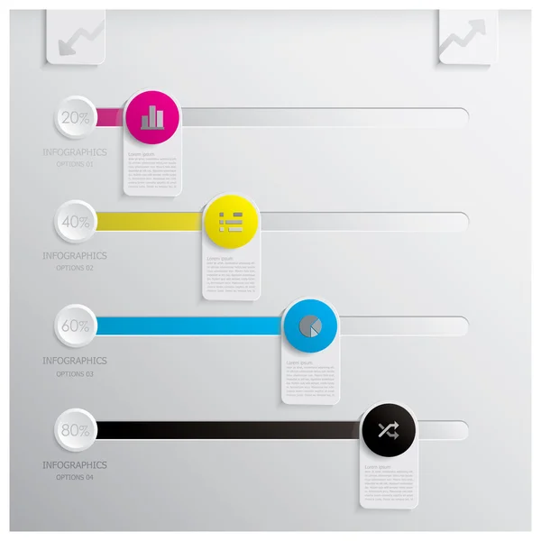 Infográficos Design Template Banner e fundo — Vetor de Stock