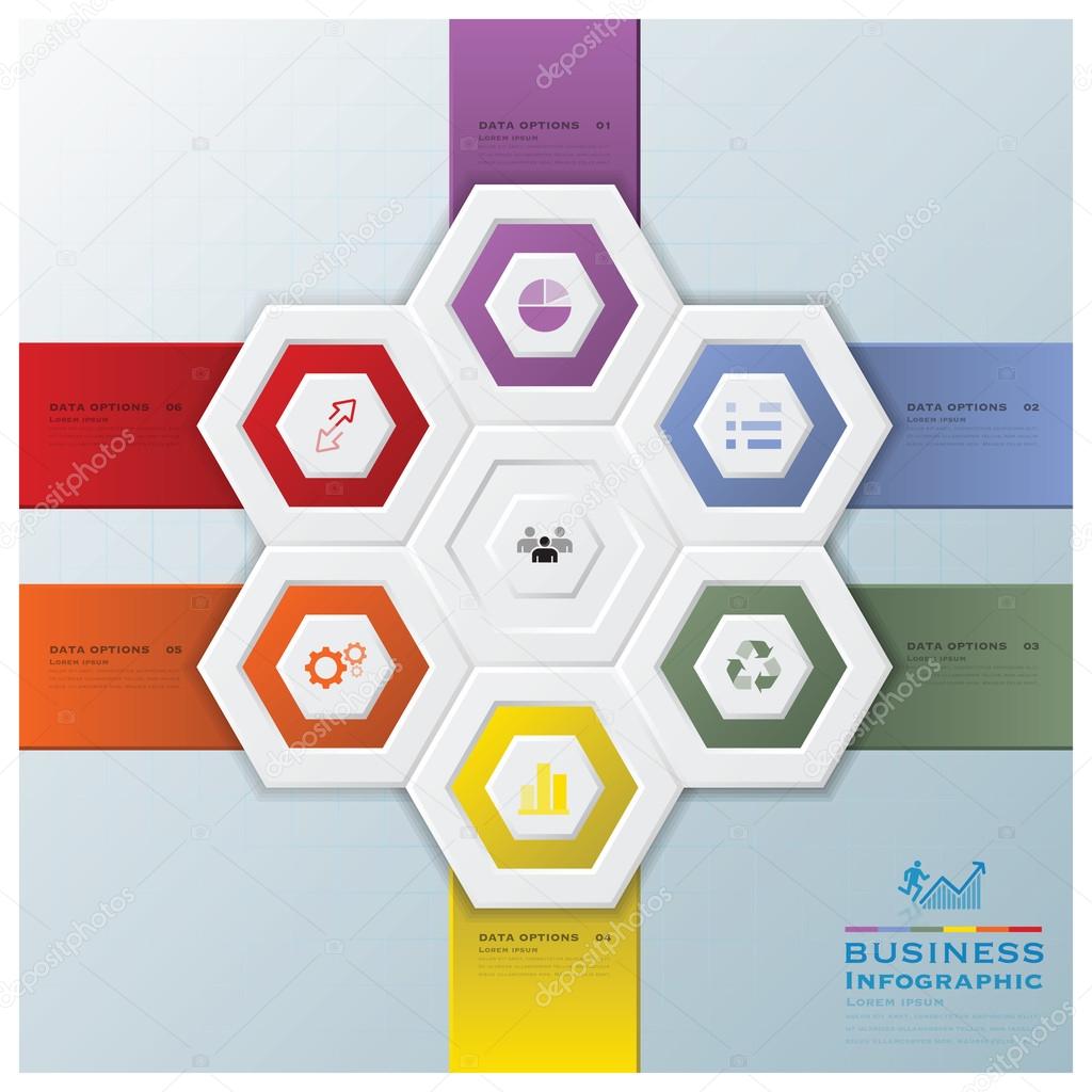 Modern Hexagon Business Infographic