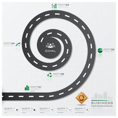 yol ve sokak trafik işareti iş Infographic