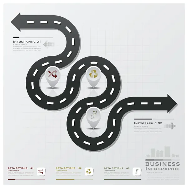 Infografik für Straßen- und Straßenunternehmen lizenzfreie Stockillustrationen