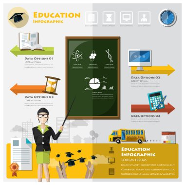 Eğitim ve öğrenme Infographic mezuniyet