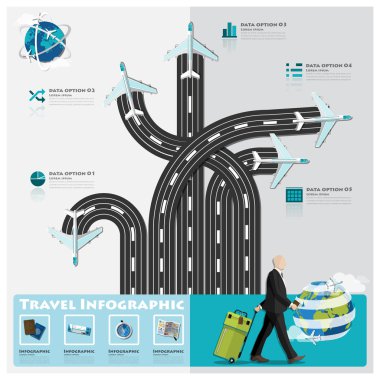 Seyahat ve yolculuk iş Infographic