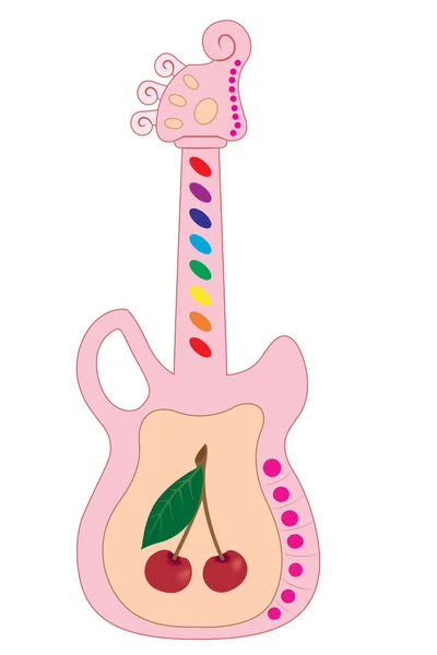 gitar beyaz arkaplanda izole edildi