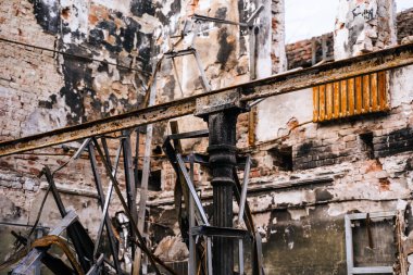 Rus barışının Trostyanets şehrindeki sonuçları. Sumy bölgesi. Sivil binalar. Rus ordusu Ukrayna 'yı işgal etti