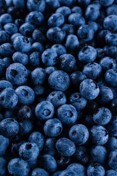 Blueberries Water Drops Blueberry Summer Seasonal Berry Many Natural Organic — ストック写真