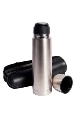 Beyaz bir arka planda flask