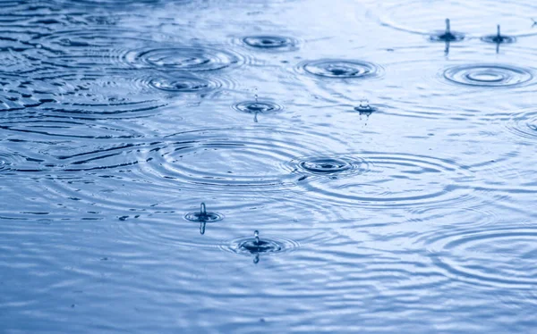 Water Drops Surface River — Stock Photo, Image