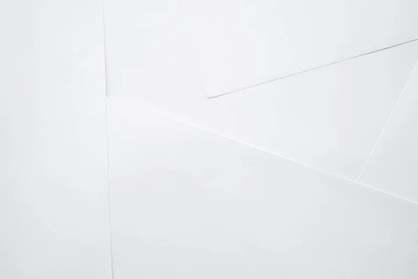 Білі Паперові Листи Світлому Фоні — стокове фото