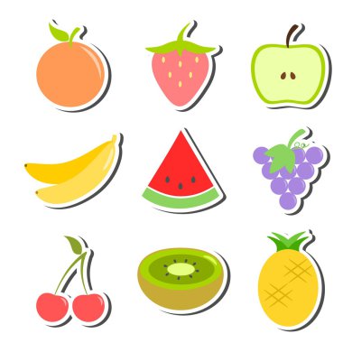 meyve çıkartmaları ayarla