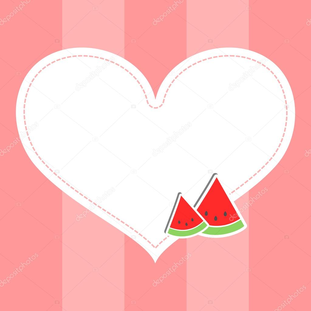 Watermelon Heart Message Board