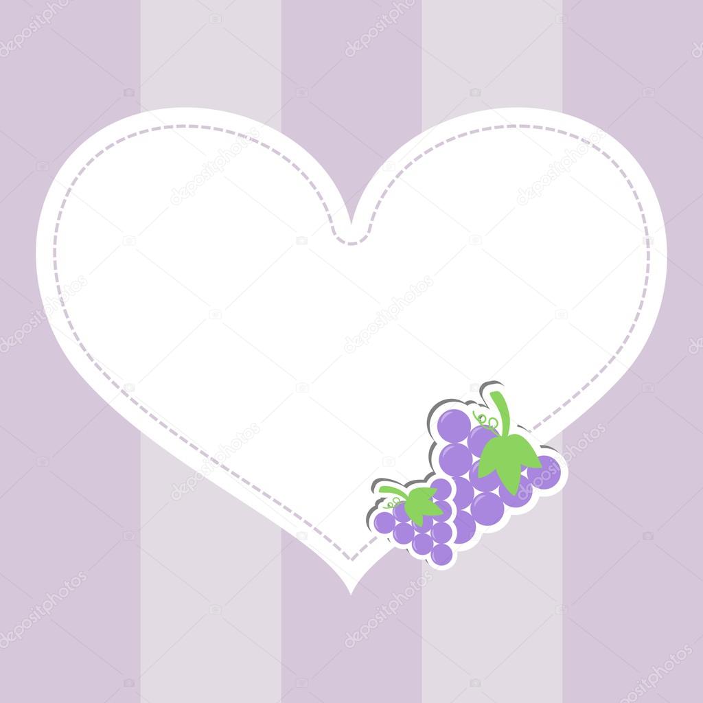 Grapes Heart Message Board
