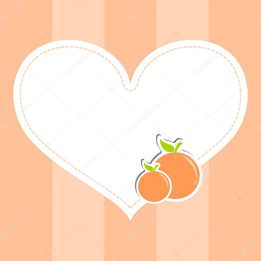 Orange Heart Message Board