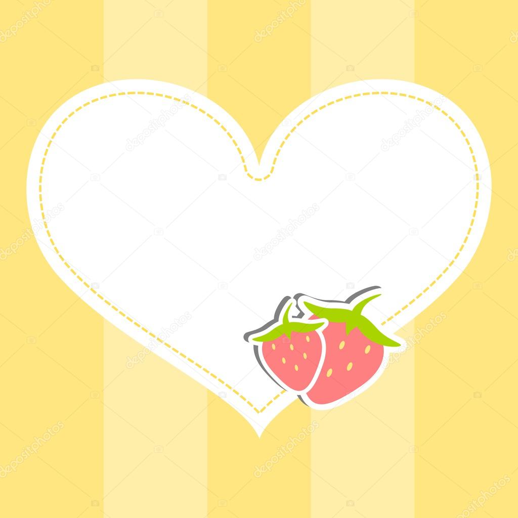Strawberry Heart Message Board