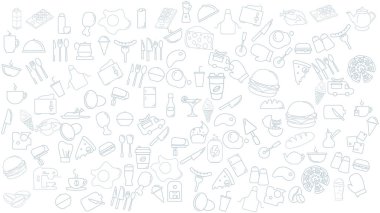 Gıda ikonu geçmişi. fast food simgesi arkaplanı.