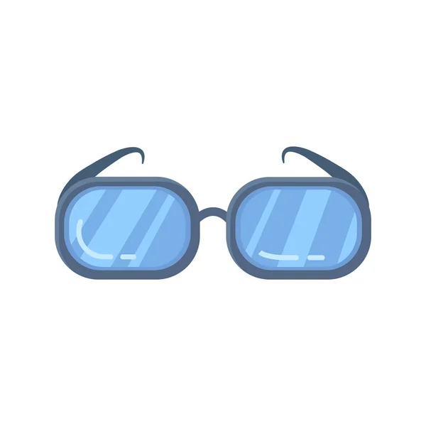 Brille Isolierte Illustration Gläser Flaches Symbol Auf Weißem Hintergrund Brillen — Stockfoto